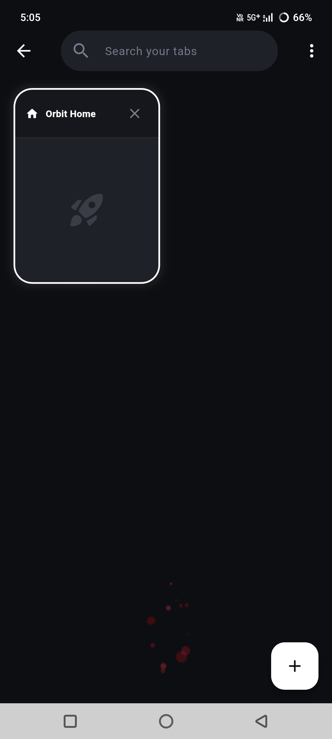 Orbit Android visual tab overview